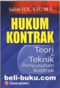 Hukum Kontrak Teori &  Teknik Penyusunan Kontrak